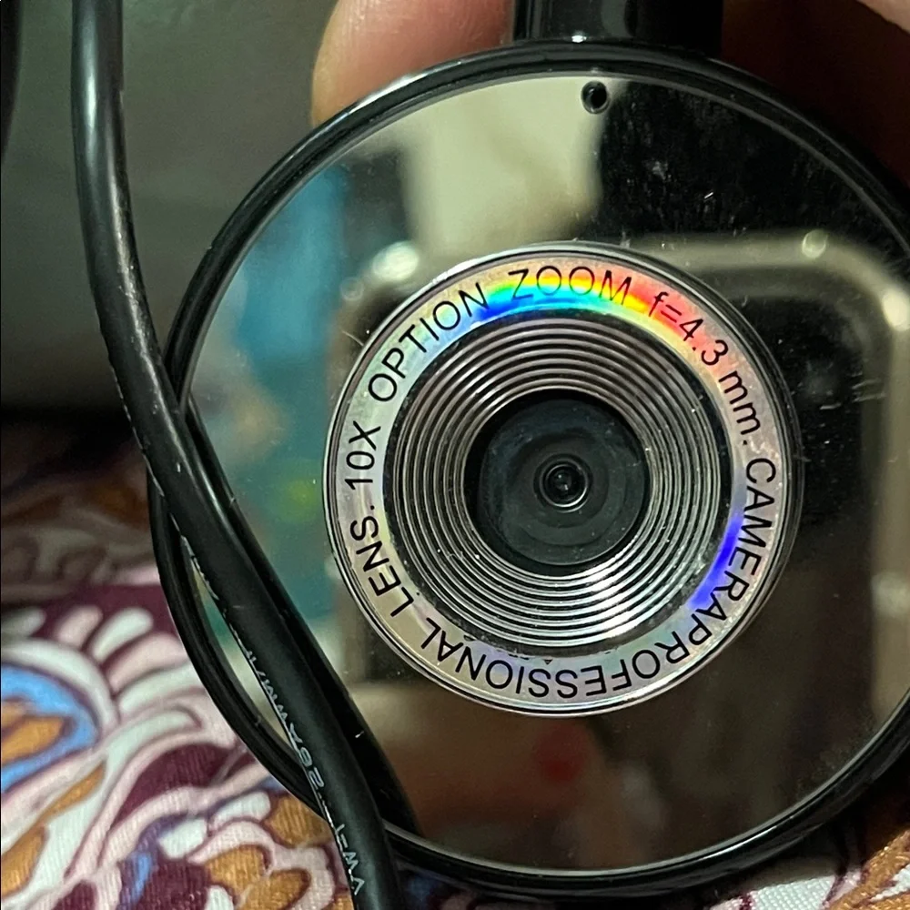 Flexible Black Webcam with USB Connection